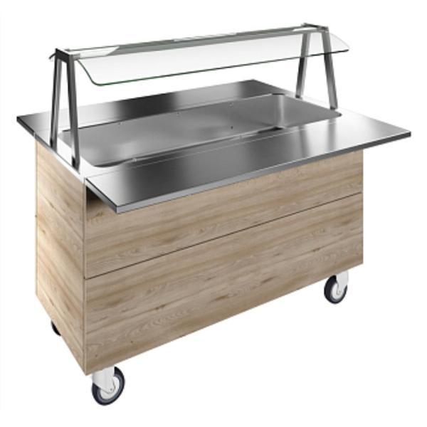 Electrolux Professional Aydınlatmalı Üst Raf Ve Paslanmaz Çelik Tepsi Kaydırma, Y=900 Mm F03H4AW02S - Image 1