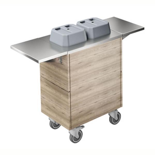 Electrolux Professional Mobil Tabak Dispenseri, 2 Silindirli, Nötr, İki Adet Paslanmaz Çelik Tepsi F33NAW - Image 1