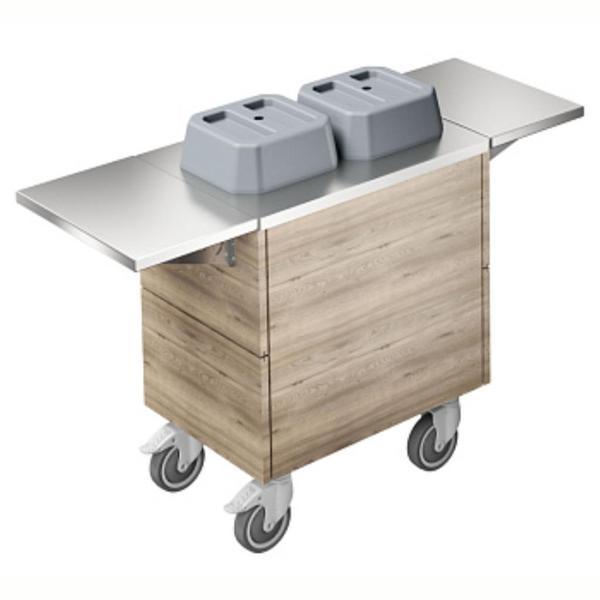 Electrolux Professional Mobil Tabak Dispenseri, 2 Silindirli, Nötr, İki Adet Paslanmaz Çelik Tepsi F33NKW - Image 1