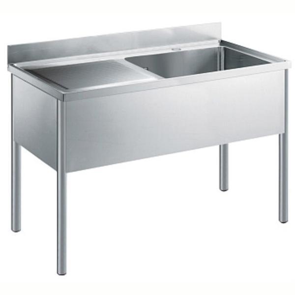 Electrolux Professional Tek Evyeli Tezgah (500x600x300mm), Damlalığı Solda - 1400mm LG1416SXEN - Image 1