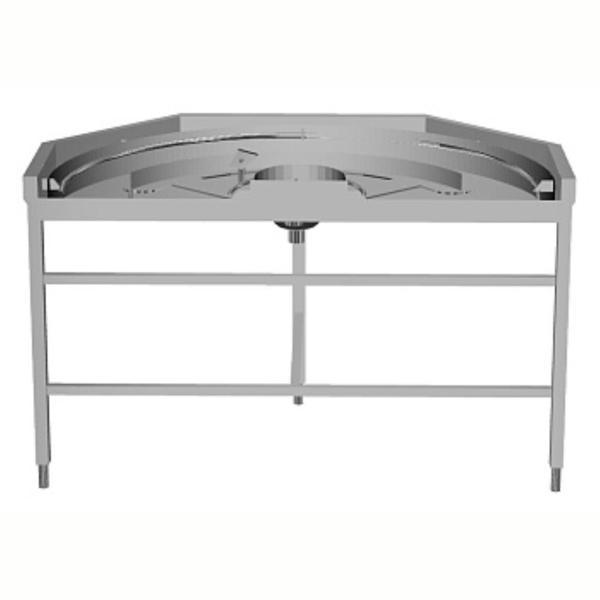 Electrolux Professional Endüstriyel Giriş Tezgahı 180° Açılı, Bulaşık Makinesi Kontrollü, Saat Yönünün Tersine HSLC180CC - Image 1