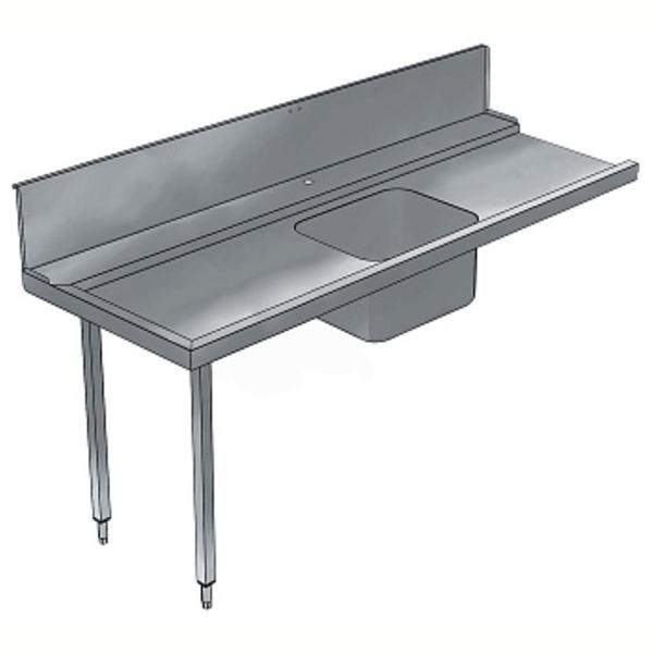 Electrolux Professional Bulaşık Giriş Tezgahı, Tek Evyeli (500x400 Mm), Giyotin Tip Bulaşık Makinesi İçin, 300 Mm Sırt, Soldan Sağa - 1800 Mm BHHPTB18L - Image 1