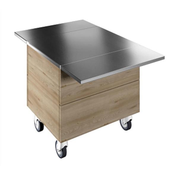 Electrolux Professional Tekerlekli, İki Adet Paslanmaz Çelik Tepsi Kaydırma, Y=900 Mm F00N2KW00S - Image 1