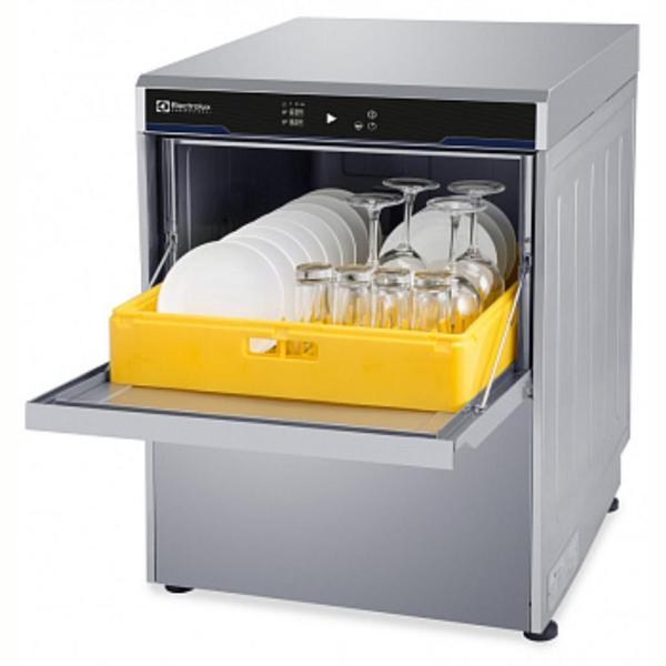 Electrolux Professional Tezgahaltı Bulaşık Makinesi, Çift Cidarlı, Tesisat Basınçlı Boylerli, Drenaj Pompalı, Parlatıcı Ve Deterjan Dispenserli, 400v/3n/50hz - Termal Etiket Uyumlu EUC40GTL - Image 1