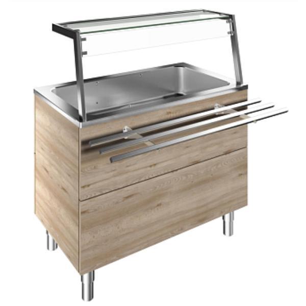 Electrolux Professional Bir Adet Müşteri Tarafında Boru Tip Paslanmaz Çelik Tepsi Kaydırma, Y=900 Mm F11C3AF01W - Image 1