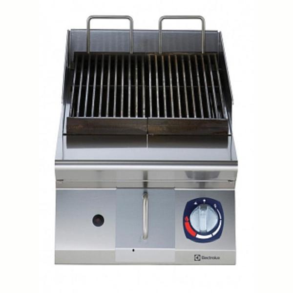 Electrolux Professional Endüstriyel Powergrill-gazlı Set Üstü Hp Barbekü, Pişirme Yüzeyinde Max.350°c Sıcaklık, Çift Taraflı Döküm Izgaralı, Radyan Isıtma, Paslanmaz Brulörlü - 400 Mm E7GRGDGC0P - Image 1