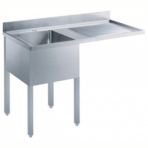 Electrolux Professional Tezgahaltı Bulaşık Makinesi İçin Tezgah, 1 Evyeli (600x500 Mm), Damlalık Sağda - 1400 Mm ESBD1417R - Image 1