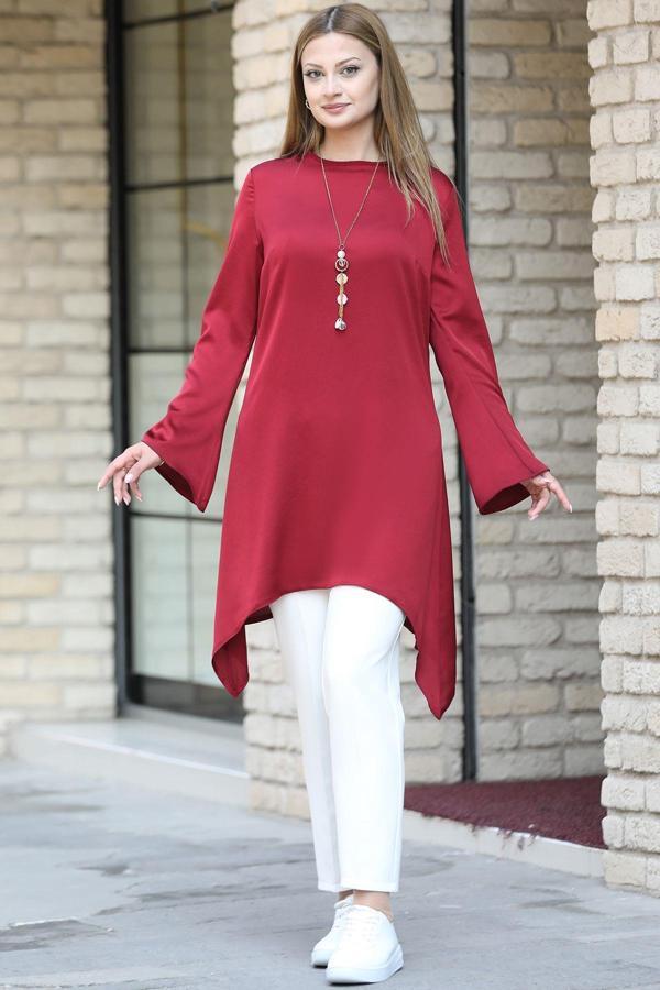 Armin Tesettür Tunik Kırmızı - Image 1