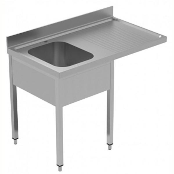 Electrolux Professional Tezgahaltı Bulaşık Makinesi Tezgahı, 1 Evye (500x500 Mm) & Sağ Tarafta Süzdürme - 1200 Mm, Plus GLR1DSXPE - Image 1