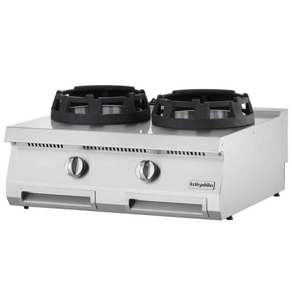 Öztiryakiler 700 Serisi Set Üstü Wok Ocak, İkili, 70x80x28 Cm, Owg 8070 - Image 1