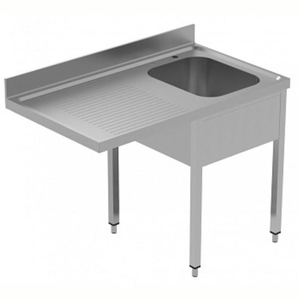 Electrolux Professional Tezgahaltı Bulaşık Makinesi Tezgahı, 1 Evye (500x500 Mm) & Sol Tarafta Süzdürme - 1200 Mm, Plus GLR1SSPE - Image 1