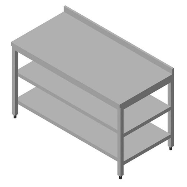 Öztiryakiler Ara Raflı Çalışma Tezgahı 60x60 Cm - Image 1