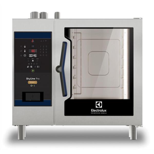 Electrolux Professional Skyline Pro Kombi Fırın, Boylersiz, Dijital Kontrollü, 5 400x600mm, Gazlı, Programlanabilir, Otomatik Temizlik, Unlu Mamüller/pastacılık İçin, Tepsi Araları 80mm ECOG61C2GB - Image 1