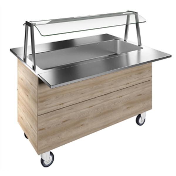 Electrolux Professional Aydınlatmalı Üst Raf Ve Paslanmaz Çelik Tepsi Kaydırma, Y=900 Mm F01H4AW02S - Image 1