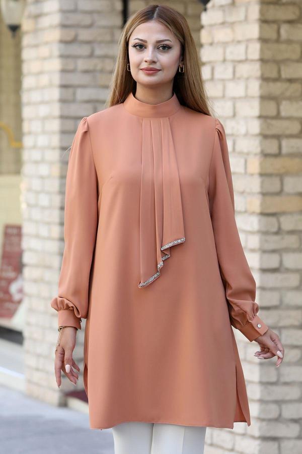 Işıl Tesettür Tunik Camel - Image 1