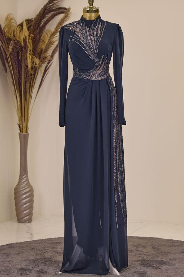 Ebru Tesettür Tulum Lacivert - Image 1