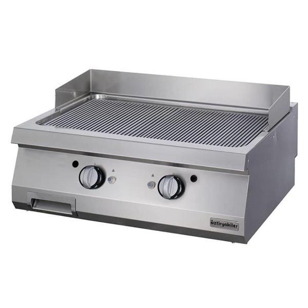 Öztiryakiler Gazlı Grill Plate, Oluklu, 80x70x30 Cm, Krom Kaplı, Ogg 8070 N - Image 1