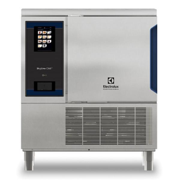 Electrolux Professional Skyline Chills Şok Soğutucu Dondurucu 30/30kg, 6 Gn 1/1 Veya 600x400mm (12 Seviye, Tepsi Araları 30mm) Dokunmatik Ekran Kontrollü, Üstlü, Soldan Menteşeli Kapı EBFA61THE - Image 1