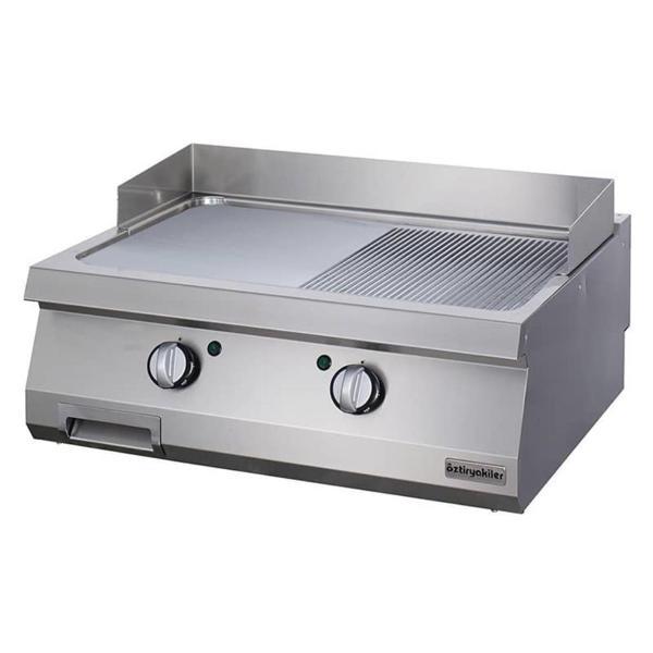Öztiryakiler Elektrikli Grill Plate, Yarı Oluklu, 80x90x30 Cm, Oge 8090 1/2 N - Image 1