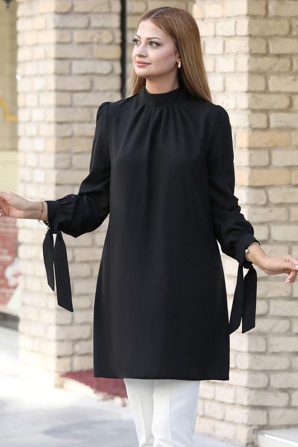 Esila Tesettür Tunik Siyah - Image 1