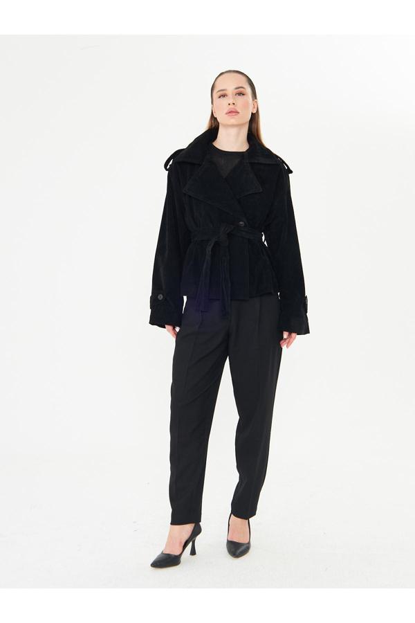 La Pante Kısa Önden Bağlamalı Trenckot - Image 1