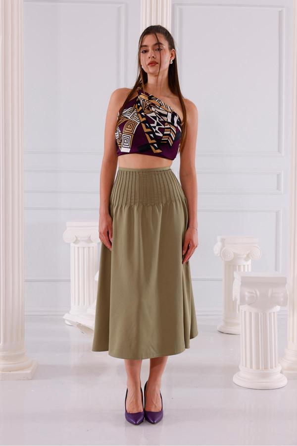 La Pante Nervürlü Etek - Image 1