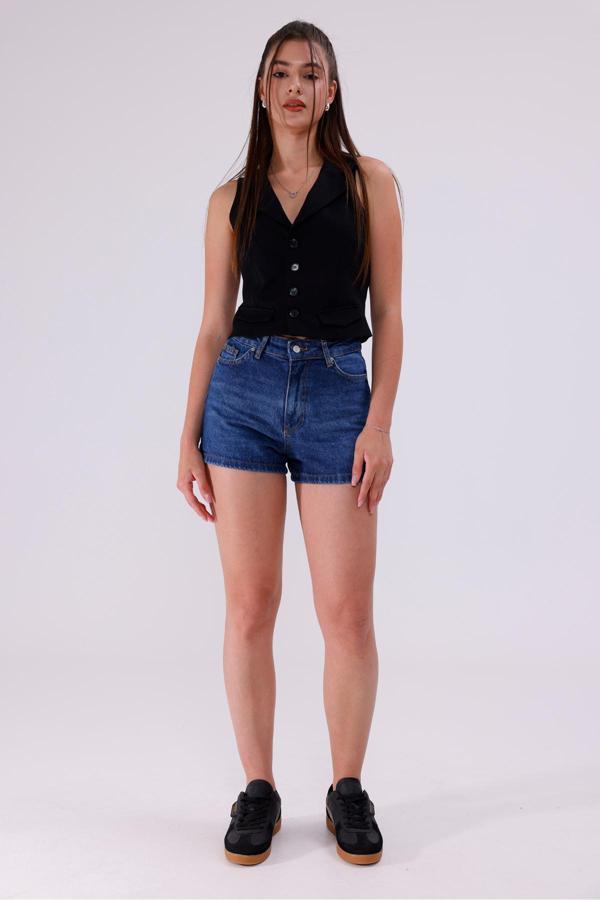 La Pante Siyah Kapaklı Yelek - Image 1