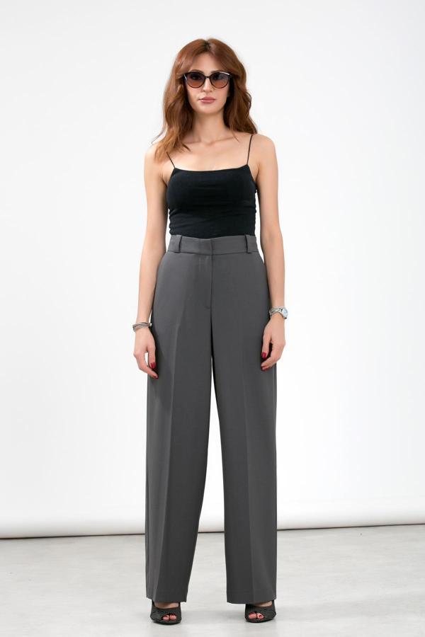 La Pante Arka Flato Cepli Yüksek Bel Rahat Kalıp Pantolon - Image 1