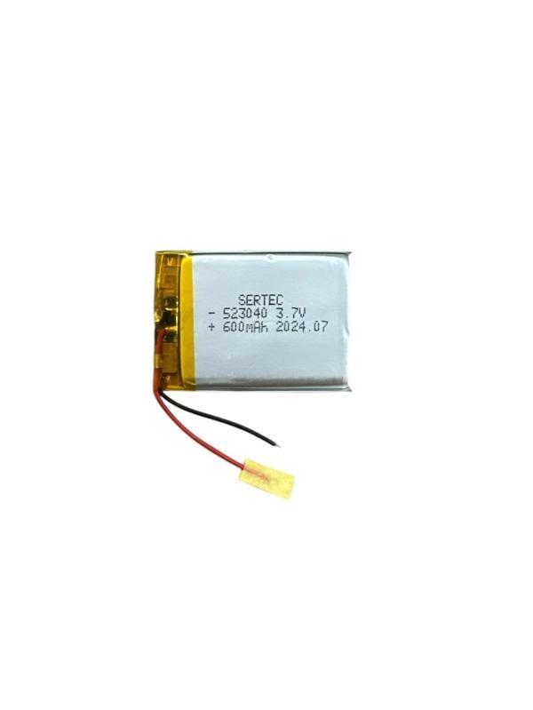 523040 3.7V 600 MAh Li-Polymer Pil Devreli/1.5A - Image 1