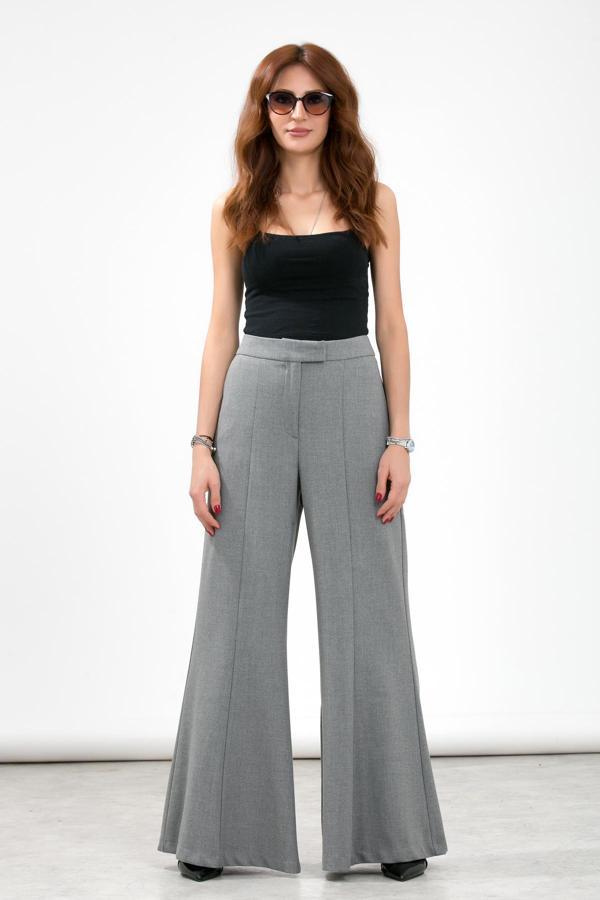 La Pante Kemer Dilli İspanyol Paça Dokuma Pantolon - Image 1