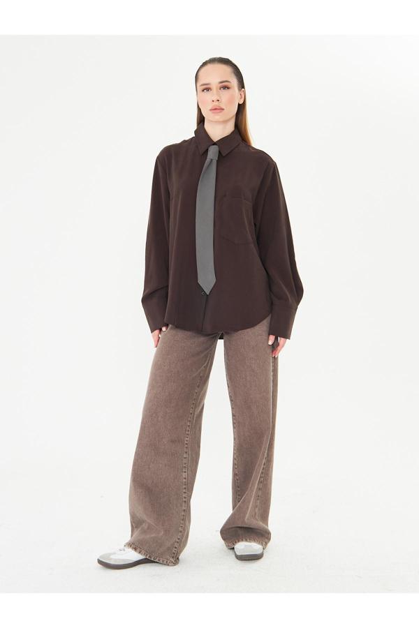 La Pante Kravatlı Erkek Yaka Gömlek - Image 1