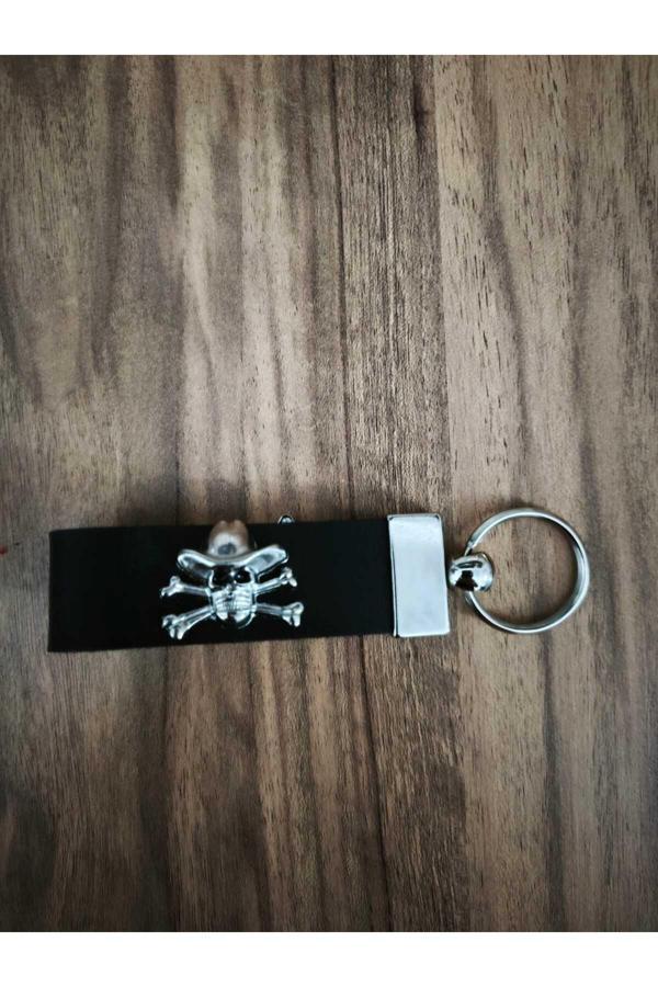 Çelik Belt Vintega Kuru Kafalı Anahtarlık - Image 1