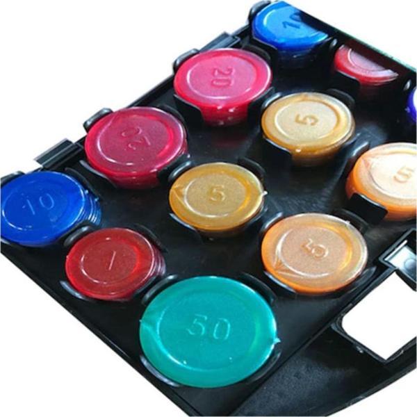 Oem Poker Fişi Çantalı 96 Chip Şeffaf (Yerli Üretim) - Image 1