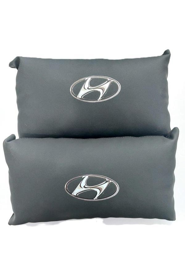 Be Hediyelik Hyundai Uyumlu Lüks Araç Boyun Yastığı Siyah Aksesuar Hyundai Uyumlu Araba Yastığı Kaliteli Yastık - Image 1