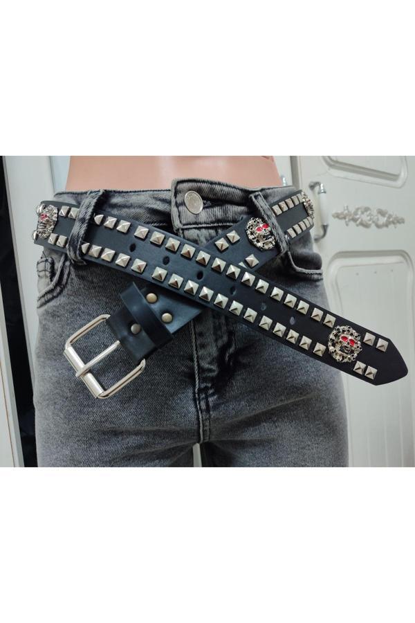 Çelik Belt Vintega Piramitli Kuru Kafalı - Image 1