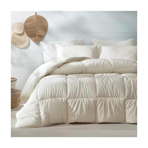 ÇİFT KİŞİLİK YORGAN + 2 YASTIK HEDİYELİ EGEO SET KUM - Image 1