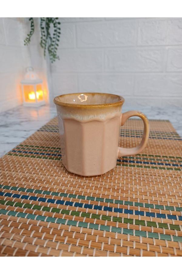 Bta Mutfak Arti̇Sti̇K Desenli̇ Serami̇K Kupa - Image 1