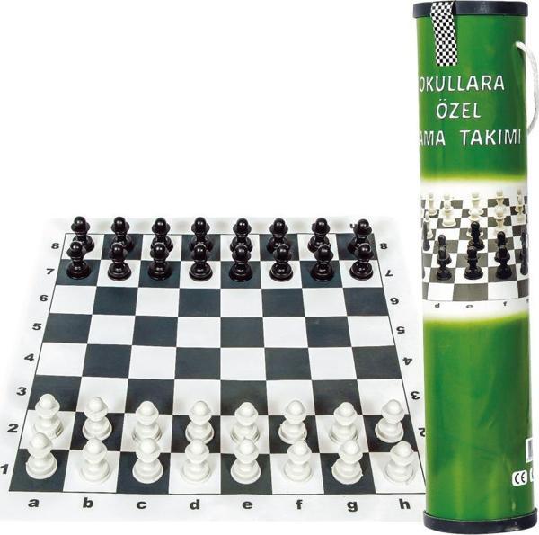 Sera Dama Takımı Pvc Oyun Sahası ( Kolay Taşınır Rulo) - Image 1