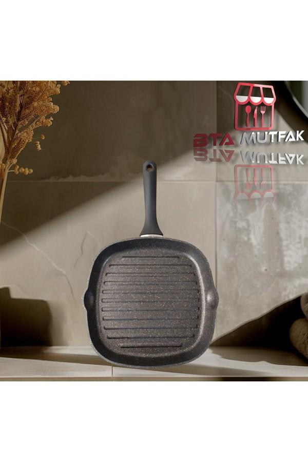 Bta Mutfak Penguen 28 Cm Granit Grill Tava - Image 1