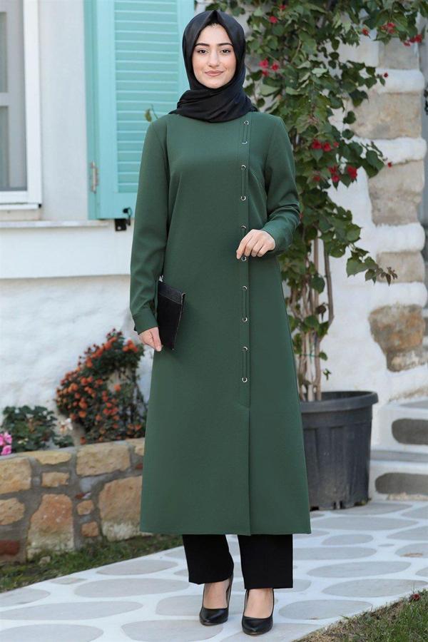 Rümeysa Tesettür Takım Haki - Image 1