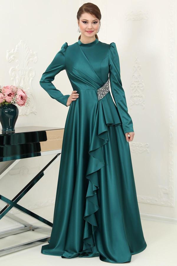 Nazende Tesettür Abiye Zümrüt - Image 1