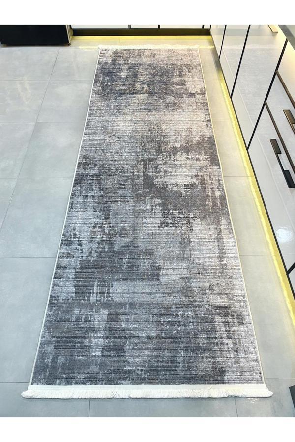 Brillant Yüksek Kalite - Kaymaz Taban Saçaklı Koridor Mutfak Salon Kesme Yolluk Halı - Image 1
