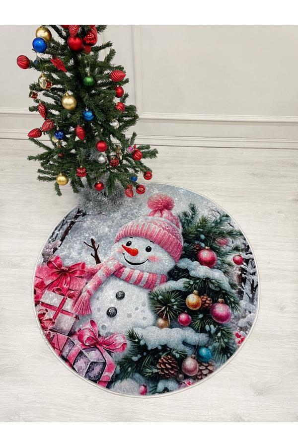 Brillant Yılbaşı Temalı Kardan Adam Ağac Altı Halısı - Image 1