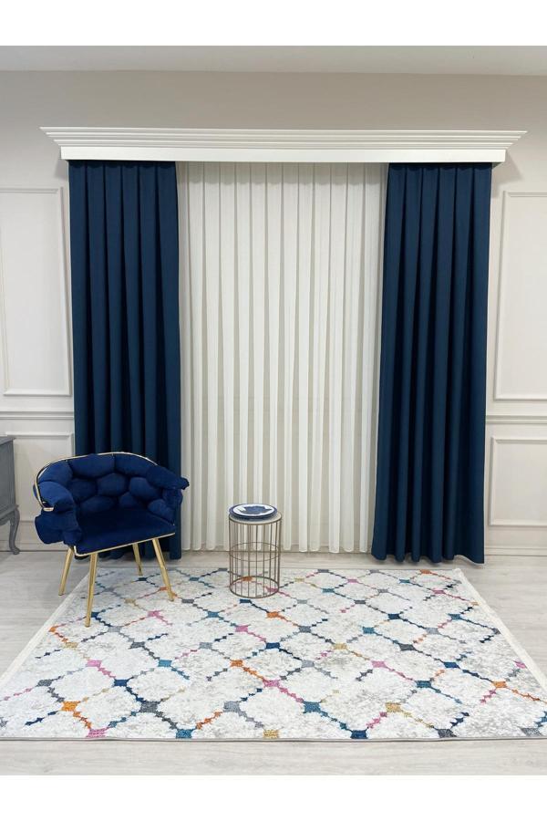 Brillant Krem-Gri Renk Kabartmalı Görünüm Lateks Deri Taban Halı - Image 1