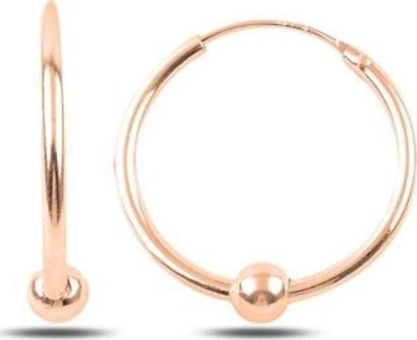 Brezza Lusso Toplu Halka Bayan Gümüş Küpe 20mm - Image 1