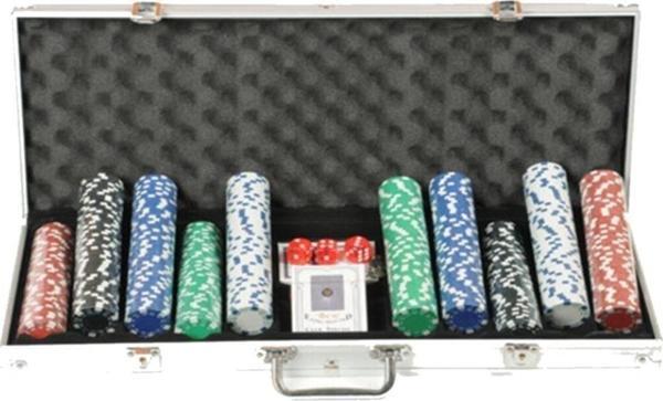 Checkmate Özel Çantalı Poker Oyunu Seti Fişi Kağıdı Iskambil Deste 500 Chip - Image 1