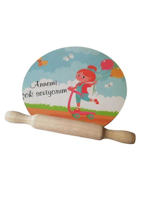 Takaloğlu Ahşap Oyun Hamur Sofrası Canım Annem - Image 1