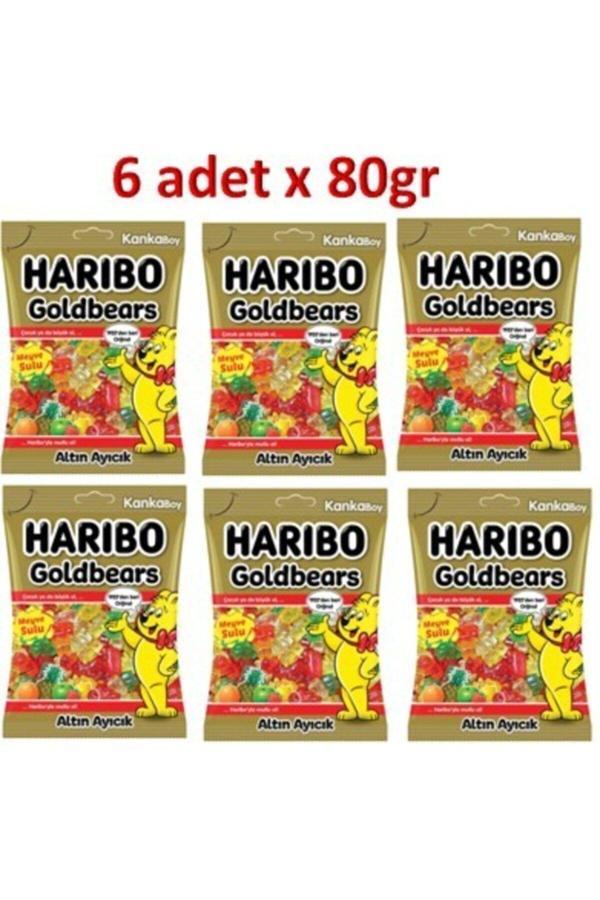 Harıbo Altın Ayıcık 80 Gr*6 Adet - Image 1