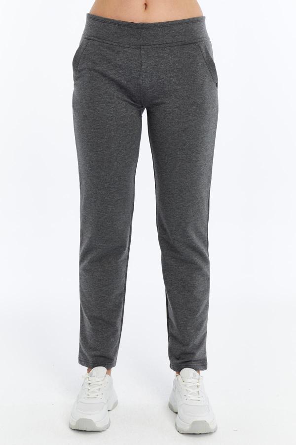 Büyük Beden Gri Pamuklu Eşofman Altı p376 - Image 1