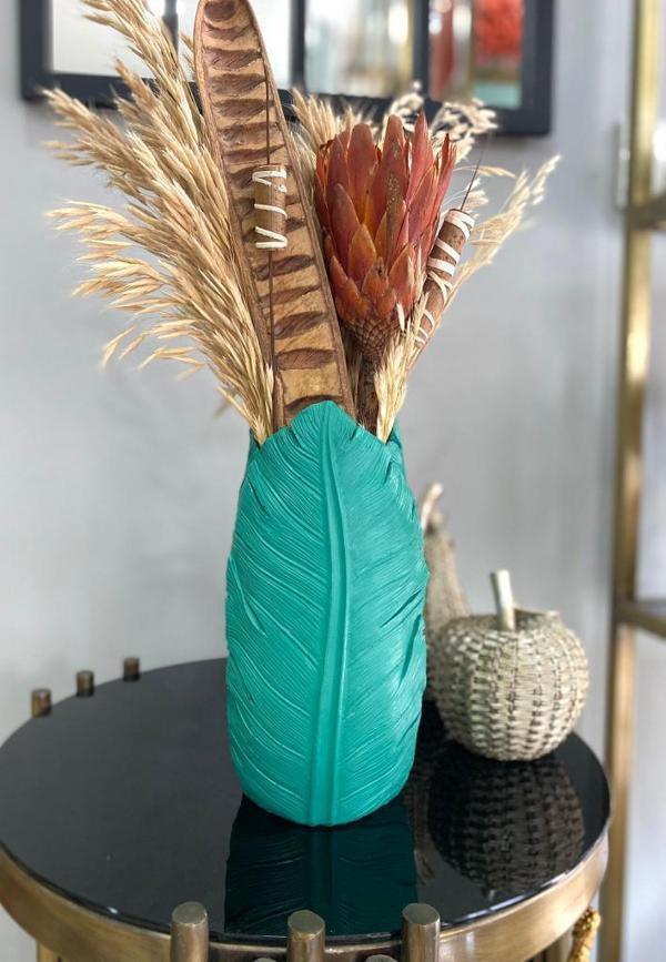 Yaprak vazo polyester  - Image 1